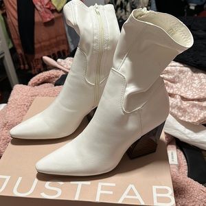 White booties